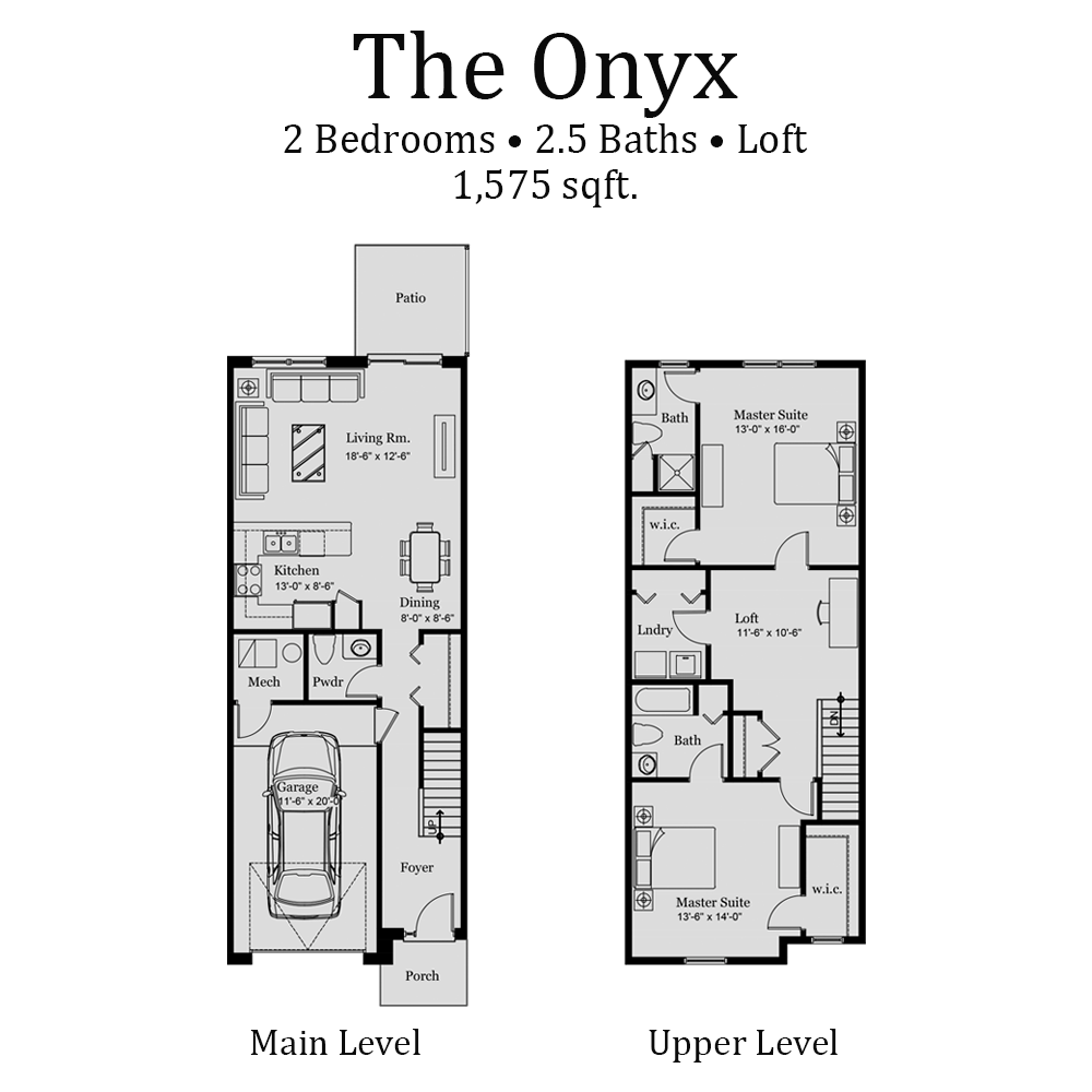 Baldwin Square Townhouse Floorplan