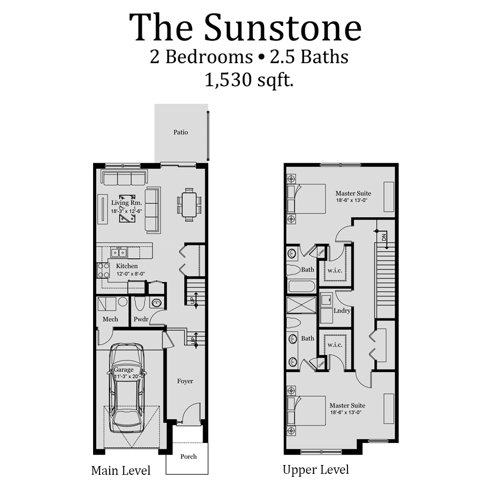 Baldwin Square Townhouse Floorplan