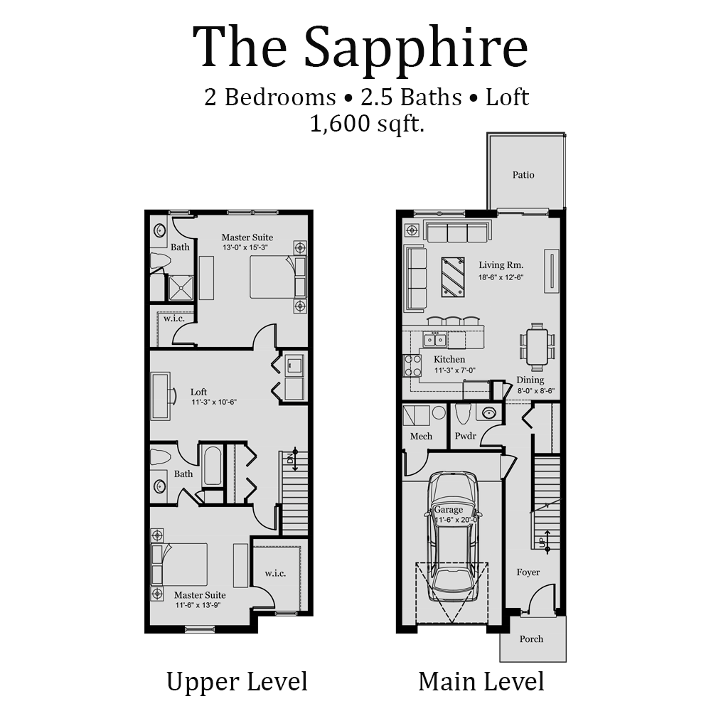 Baldwin Square Townhouse Floorplan