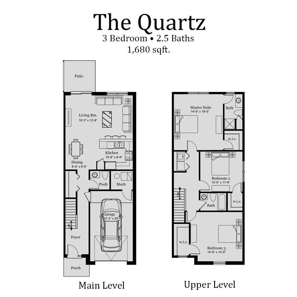 Baldwin Square Townhouse Floorplan