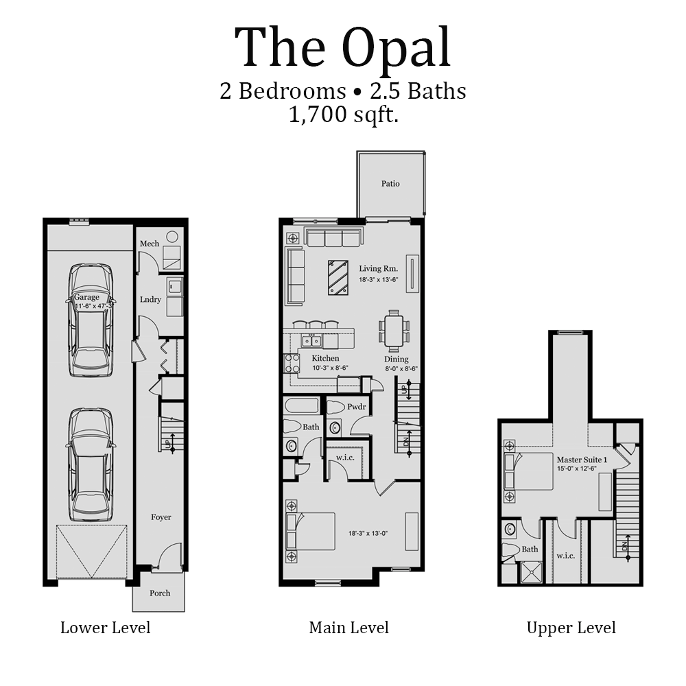 Baldwin Square Townhouse Floorplan